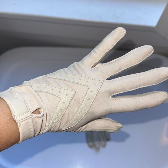 Vintage Isotoner for Hands Beautiful by Aris light tan driving gloves - Picture 4 of 7